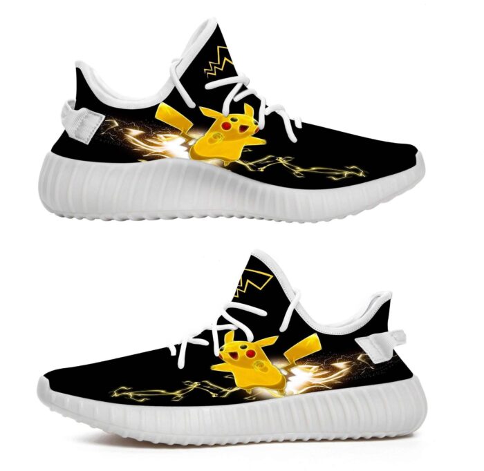 Pikachu Lightning Yeezy Boost Shoes Sport Sneakers Yeezy Shoes