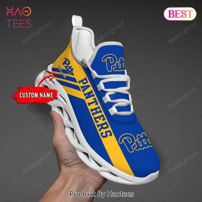 Pittsburgh Panthers Custom Name NCAA Max Soul Shoes