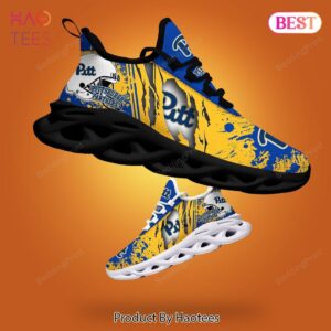 Pittsburgh Panthers NCAA Gold Mix Blue Max Soul Shoes for Fan