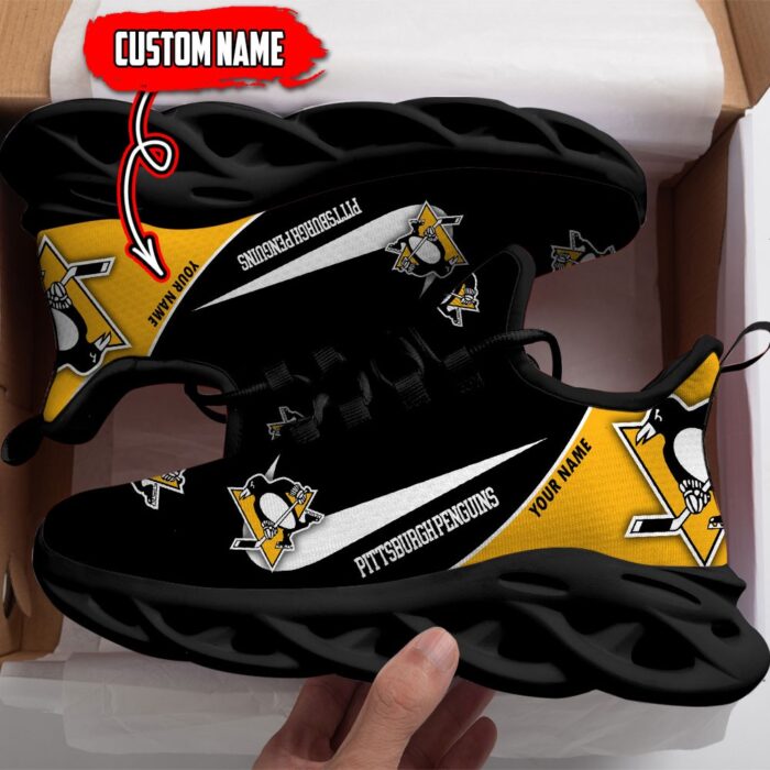 Pittsburgh Penguins Custom Name NHL New Max Soul Shoes