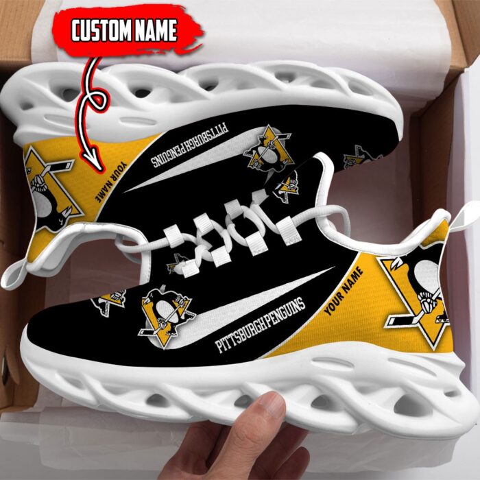 Pittsburgh Penguins Custom Name NHL New Max Soul Shoes