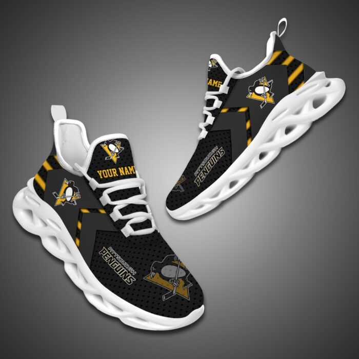 Pittsburgh Penguins Personalized NHL Luxury Max Soul Shoes