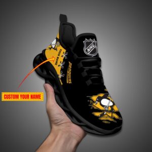 Pittsburgh Penguins Personalized NHL Max Soul Shoes