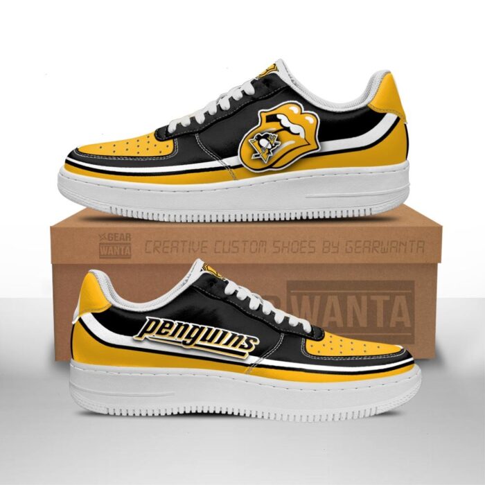 Pittsburgh Penguins Sneakers Custom Force Shoes Sexy Lips For Fans