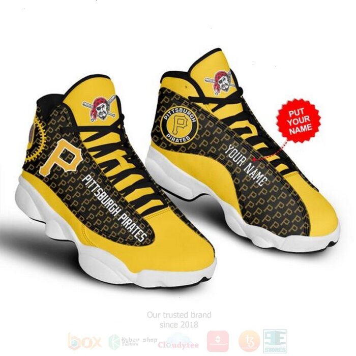 Pittsburgh Pirates Mlb Custom Name Air Jordan 13 Shoes