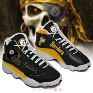 Pittsburgh Steelers Black Yellow Nfl Air Jordan 13 Shoes