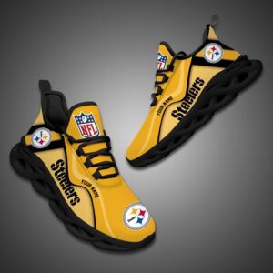 Pittsburgh Steelers NFL Customized Unique Max Soul Shoes