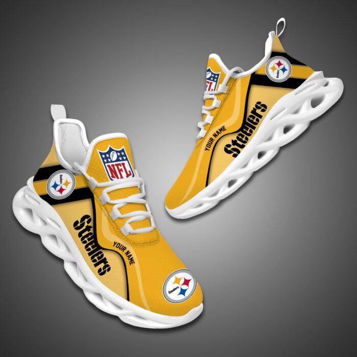 Pittsburgh Steelers NFL Customized Unique Max Soul Shoes