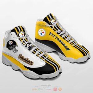 Pittsburgh Steelers Nfl Yellow White Air Jordan 13 Shoes