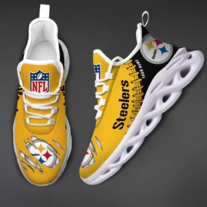 Pittsburgh Steelers Personalized NFL Max Soul Shoes