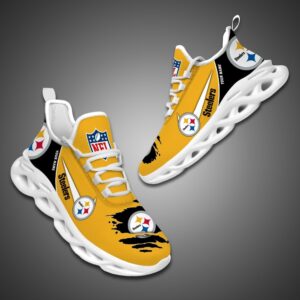 Pittsburgh Steelers Personalized NFL Max Soul Shoes for Fan