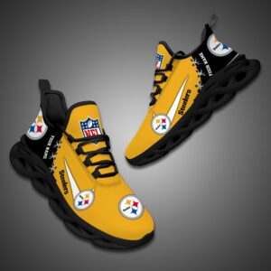 Pittsburgh Steelers Personalized NFL Max Soul Shoes for NFL Fan