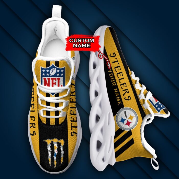 Pittsburgh Steelers Personalized NFL Max Soul Sneaker