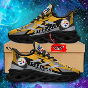 Pittsburgh Steelers Personalized NFL Max Soul Sneaker Ver 1