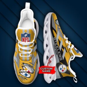 Pittsburgh Steelers Personalized NFL Max Soul Sneaker Ver 1