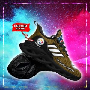 Pittsburgh Steelers Personalized NFL Max Soul Sneaker for Fans