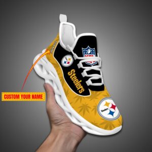 Pittsburgh Steelers Personalized Weed Limited Edition Max Soul Shoes