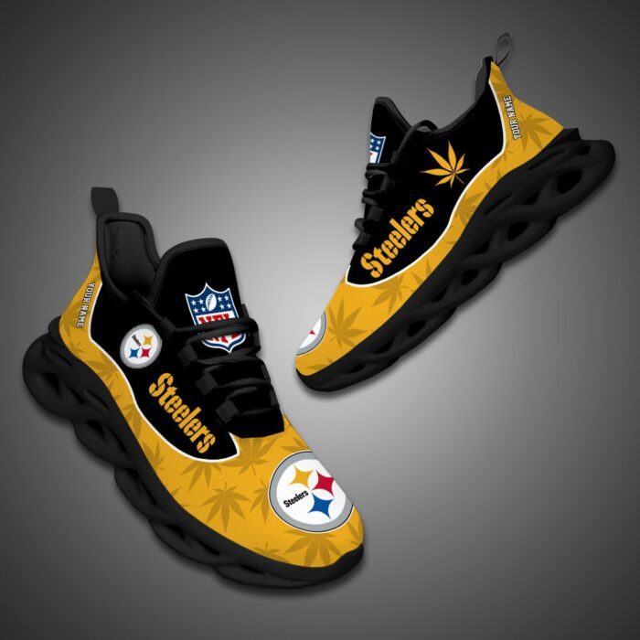 Pittsburgh Steelers Personalized Weed Limited Edition Max Soul Shoes