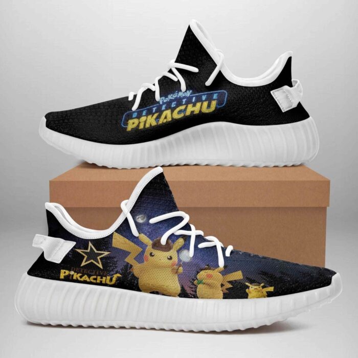 Pokemon Detective Pikachu Yeezy Boost Shoes Sport Sneakers Yeezy Shoes