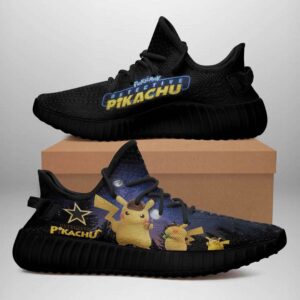 Pokemon Pikachu Black Edition Yeezy Boost Shoes Sport Sneakers Yeezy Shoes