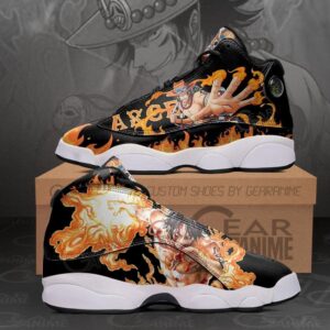 Portgas D Ace Anime One Piece Air Jordan 13 Shoes