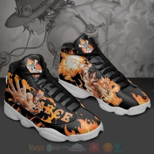 Portgas D Ace One Piece Custom Anime Air Jordan 13 Shoes