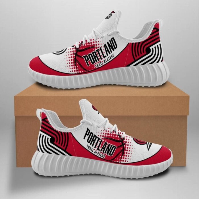 Portland Trail Blazers Thunder Unisex Sneakers New Sneakers Basketball Custom Shoes Portland Trail Blazers Yeezy Boost