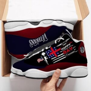 Proud To Be American Veteran All Over Printed Air Jordan 13 Sneakers