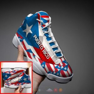 Puerto Rico Flag Air Jordan 13 Shoes