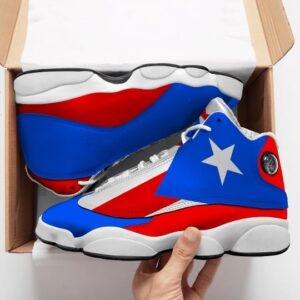 Puerto Rico Flag All Over Printed Air Jordan 13 Sneakers