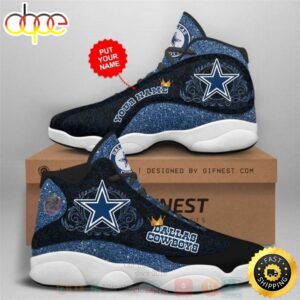 Queen Dallas Cowboys NFL Mandala Football Team Custom Name Air Jordan 13 Shoes