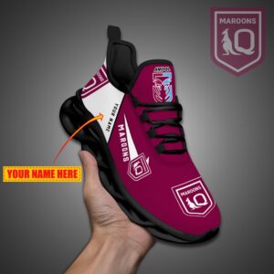 .Queensland Maroons NRL State Of Origin Max Soul Shoes