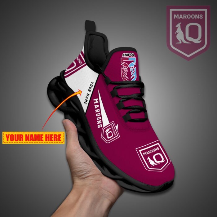 .Queensland Maroons NRL State Of Origin Max Soul Shoes