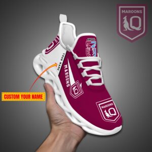 .Queensland Maroons NRL State Of Origin Max Soul Shoes