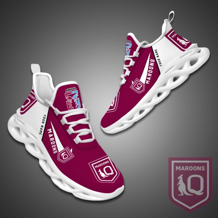 .Queensland Maroons NRL State Of Origin Max Soul Shoes