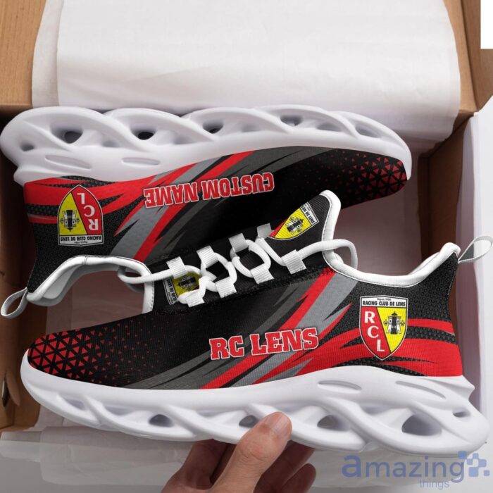 RC Lens Custom Name Black Red Max Soul Shoes