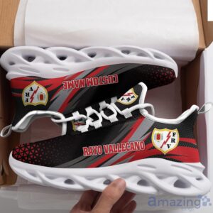 Rayo Vallecano Custom Name Black Max Soul Shoes