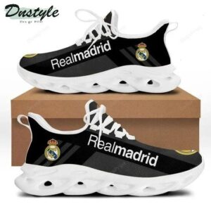 Real Madrid Black Grey Stripes Max Soul Shoes