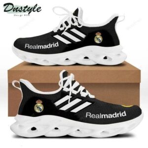 Real Madrid Black White Stripes Max Soul Shoes