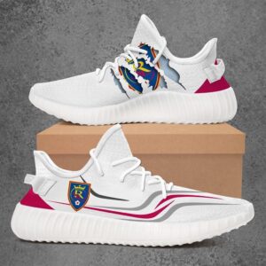 Real Salt Lake Mls Sport Teams Yeezy Sneakers Shoes White