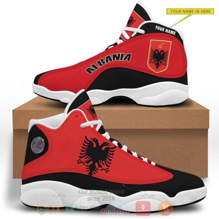 Republic Of Albania Personalized Air Jordan 13 Shoes