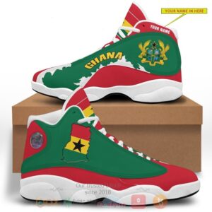 Republic Of Ghana Personalized Air Jordan 13 Shoes