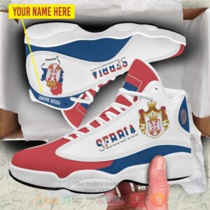 Republic Of Serbia Personalized Air Jordan 13 Shoes