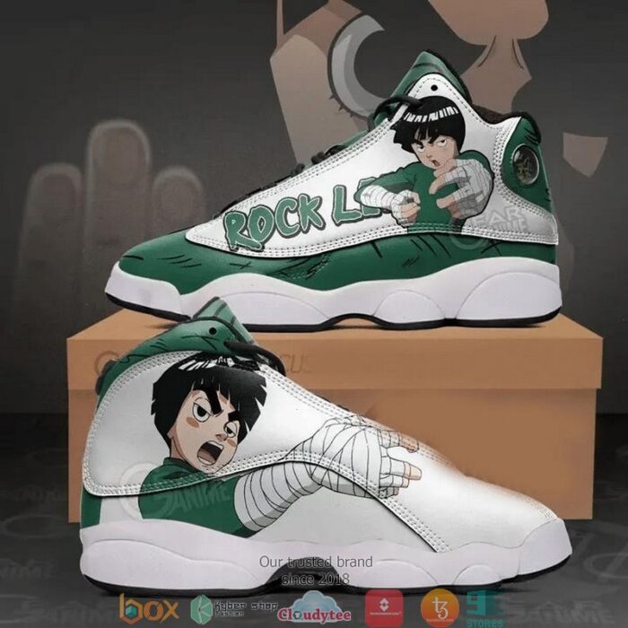 Rock Lee Naruto Anime Air Jordan 13 Sneaker Shoes