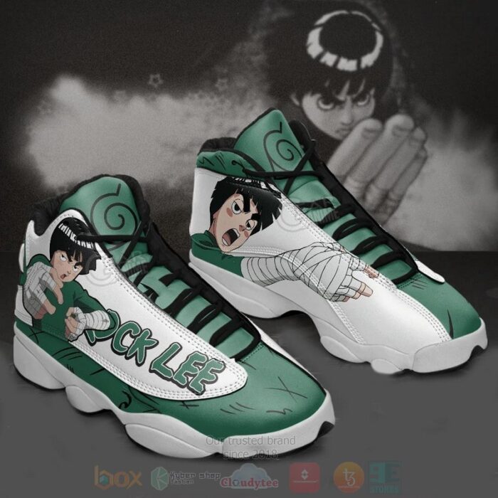 Rock Lee Naruto Custom Anime Air Jordan 13 Shoes