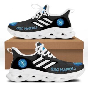 SSC Napoli Black White Max Soul Shoes