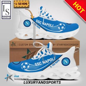 SSC Napoli Custom Name Blue White Max Soul Shoes