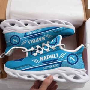 SSC Napoli Custom Name Light Blue Max Soul Shoes