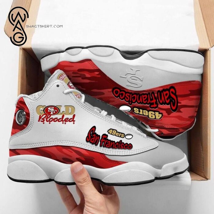 San Francisco 49Ers Gold Blooded Air Jordan 13 Shoes