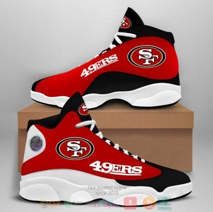 San Francisco 49Ers Nfl Big Logo Football Team Air Jordan 13 Shoes